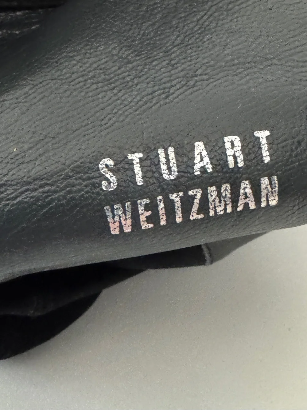 Stuart Weitzman 5050 Boot Black Leather size 6